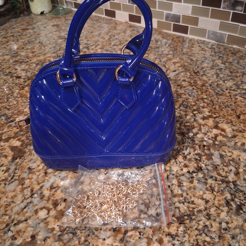 Elegant Blue Handbag